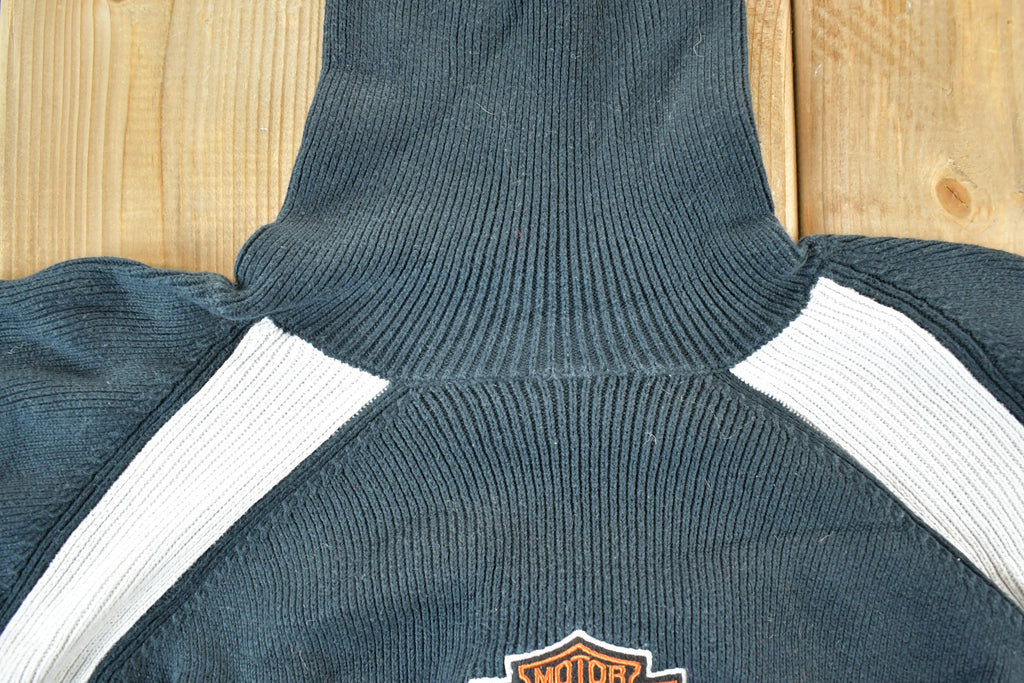 Vintage 1990s Harley Davidson Knit Crewneck Sweater Womens M