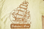 Vintage 1980s Lahaina Maui Sailboat Graphic Souvenir Travel T Shirt Made In USA