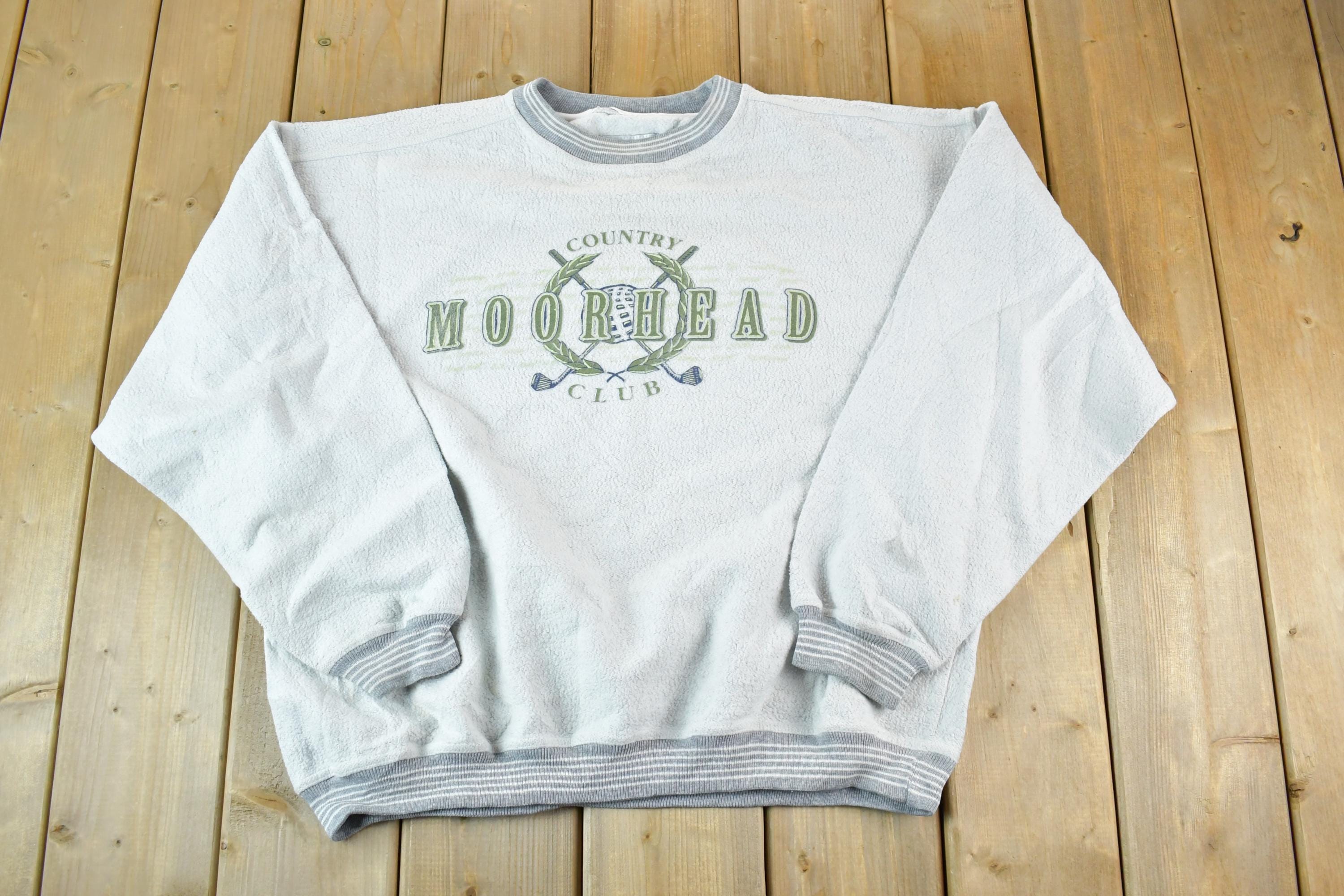 Vintage 1990s Moorhead Golf Country Club Gear For Sports Souvenir Crewneck Sweatshirt Made In USA