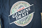 Vintage 1990s Labatt Genuine Draft Graphic T-Shirt / Streetwear / Retro / Single Stitch / Made In Canada / 90s Graphic Tee