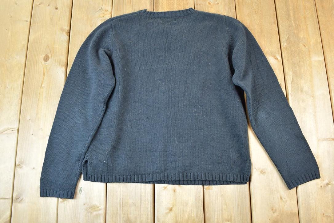 Vintage 1990s Woolrich Wild Arctic Knit Abstract Pattern Crewneck Sweater Mens M