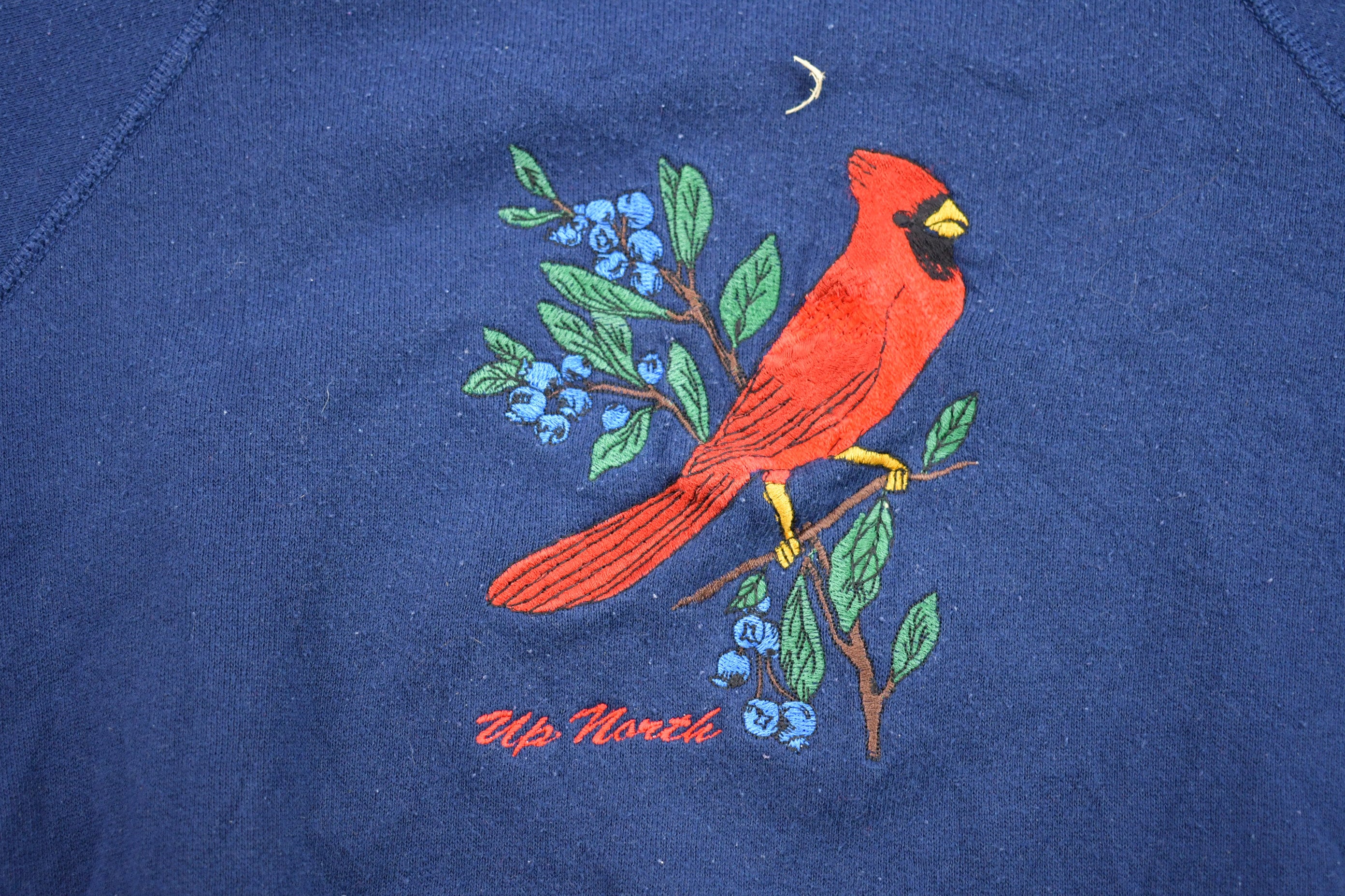 Vintage 1990s Up North Bird Embroidered Crewneck