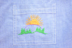 Vintage 1990s Farmers Scenic Short Sleeved Casual Button Up Shirt