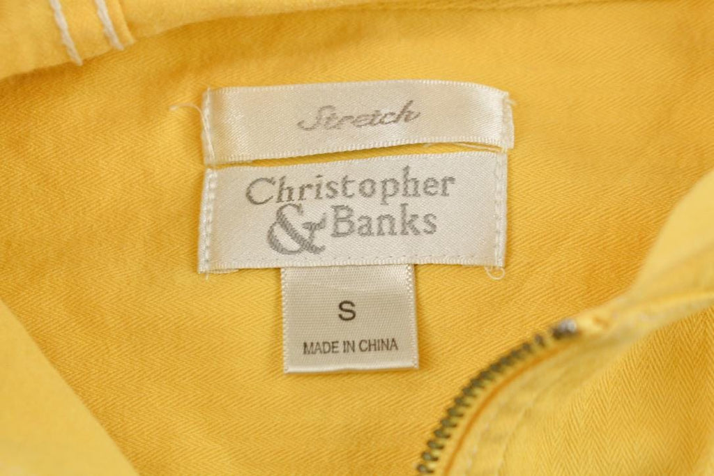 Vintage 1980s Christopher & Banks Sleeveless Zip up Hoodie
