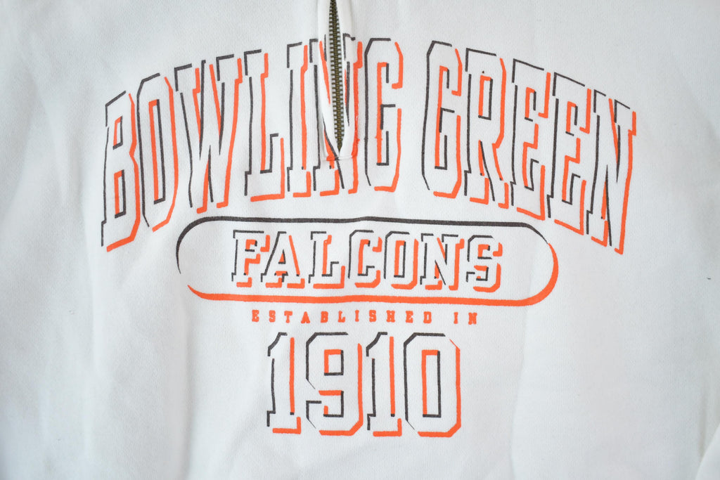 Vintage 1990s Bowling Green Falcons Quarter Zip Mock Neck University Collegiate