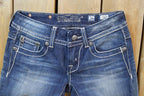 Vintage Y2K Miss Me Bedazzled Low Rise Jeans Size 26x31