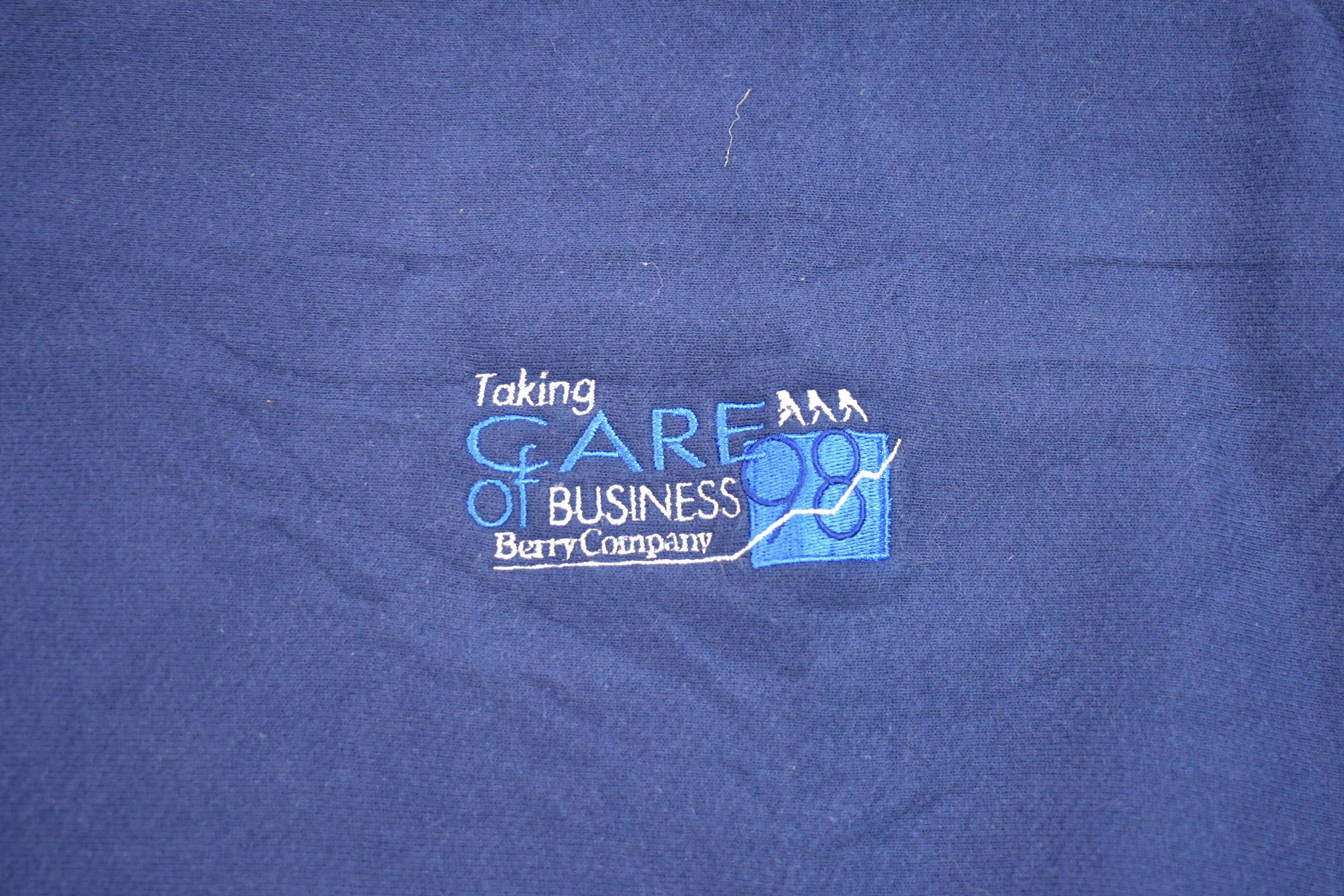 Vintage 1990s Lee Taking Care Of Business Embroidered Crewneck Sweatshirt