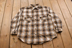 Vintage 1990s Plaid Flannel Button Up Shirt