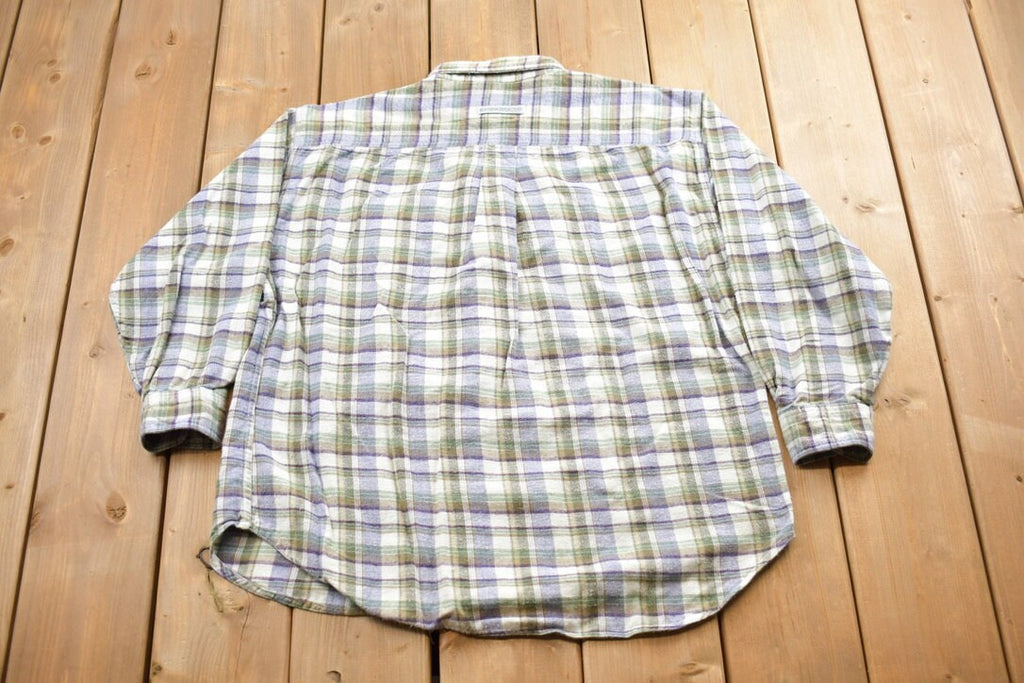Vintage 1990s Northern Reflections Plaid Flannel Button Up Shirt
