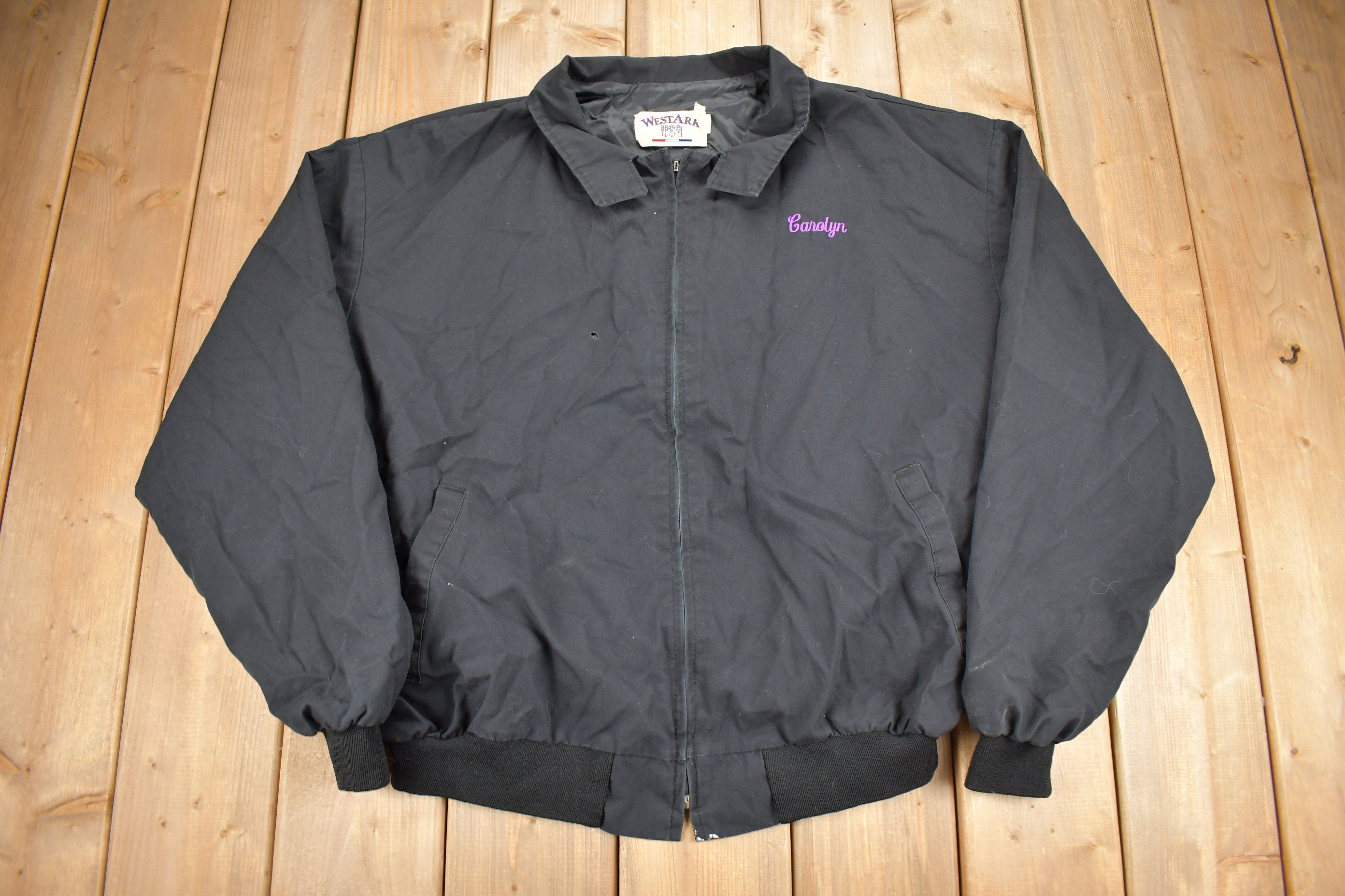Vintage 1980s Carousel Theme West Ark Windbreaker Jacket