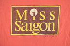 Vintage 1980s Miss Saigon Broadway Souvenir T Shirt Single Stitch