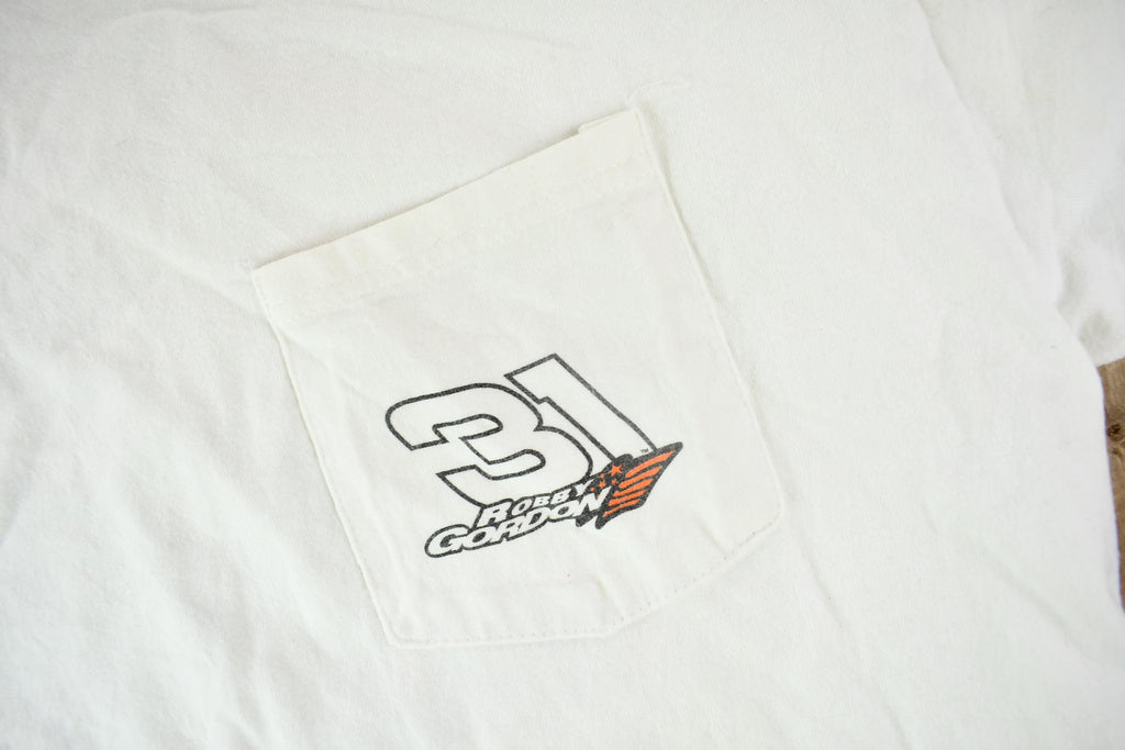 Vintage 1990s Robert Gordon Nascar Goin' Mobile Racing Graphic T Shirt