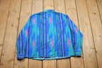 Vintage 1980s Ty Originals Abstract Button Up Shirt /
