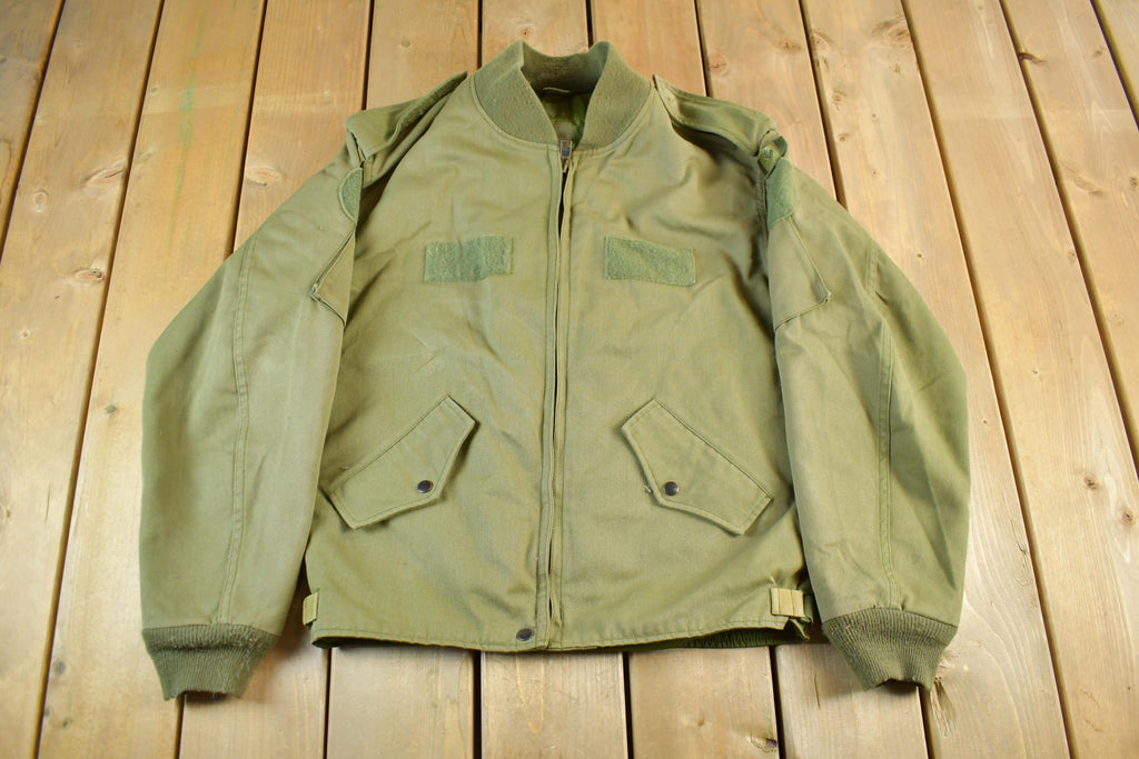 Vintage 1980s Army Military Flyers Jacket Men's Large