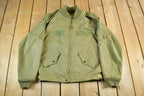 Vintage 1980s Army Military Flyers Jacket Men's Large