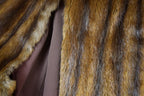 Vintage 1980s Brown Mink Fur Coat