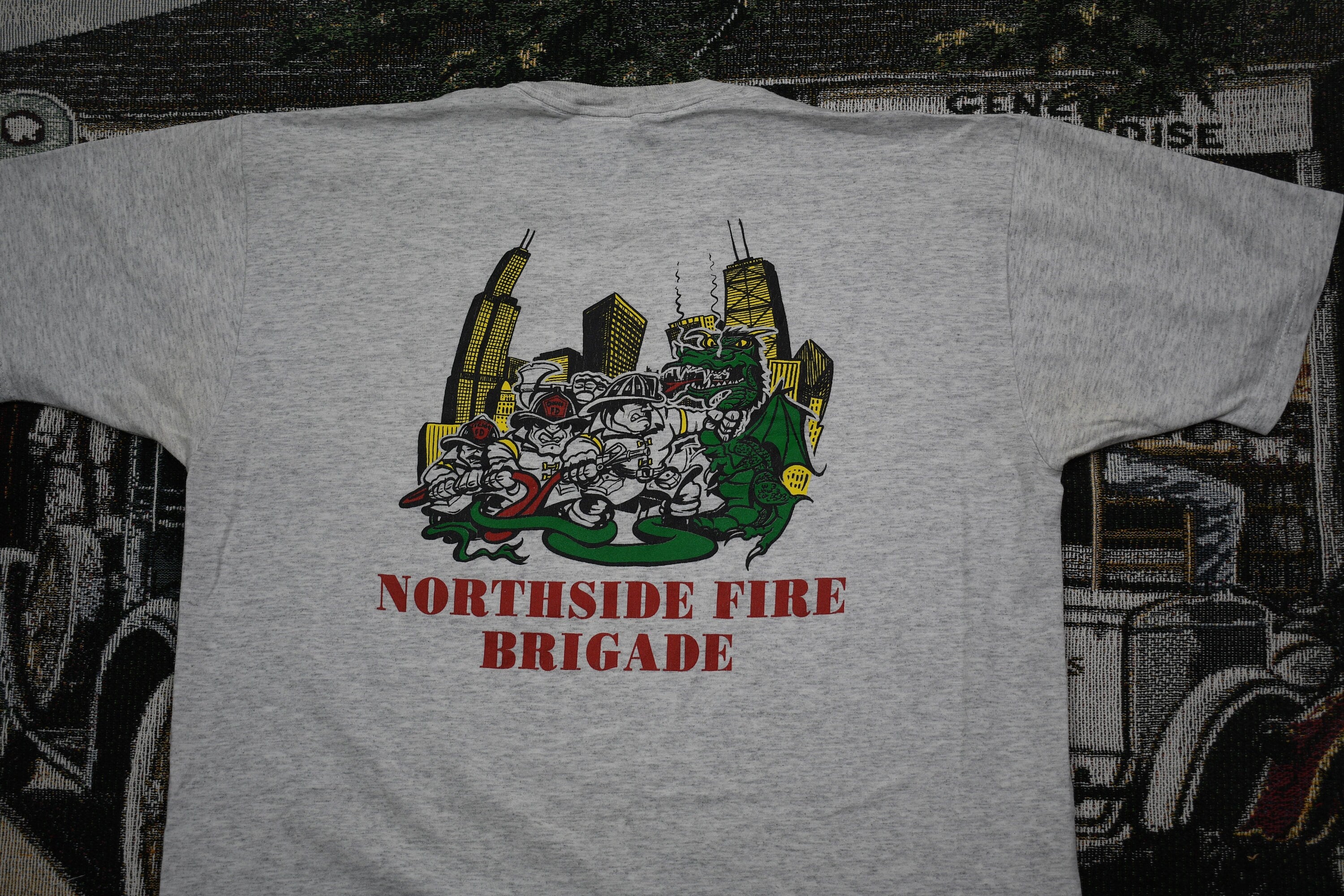 Vintage 1990s Northside Fire Brigade Graphic T Shirt