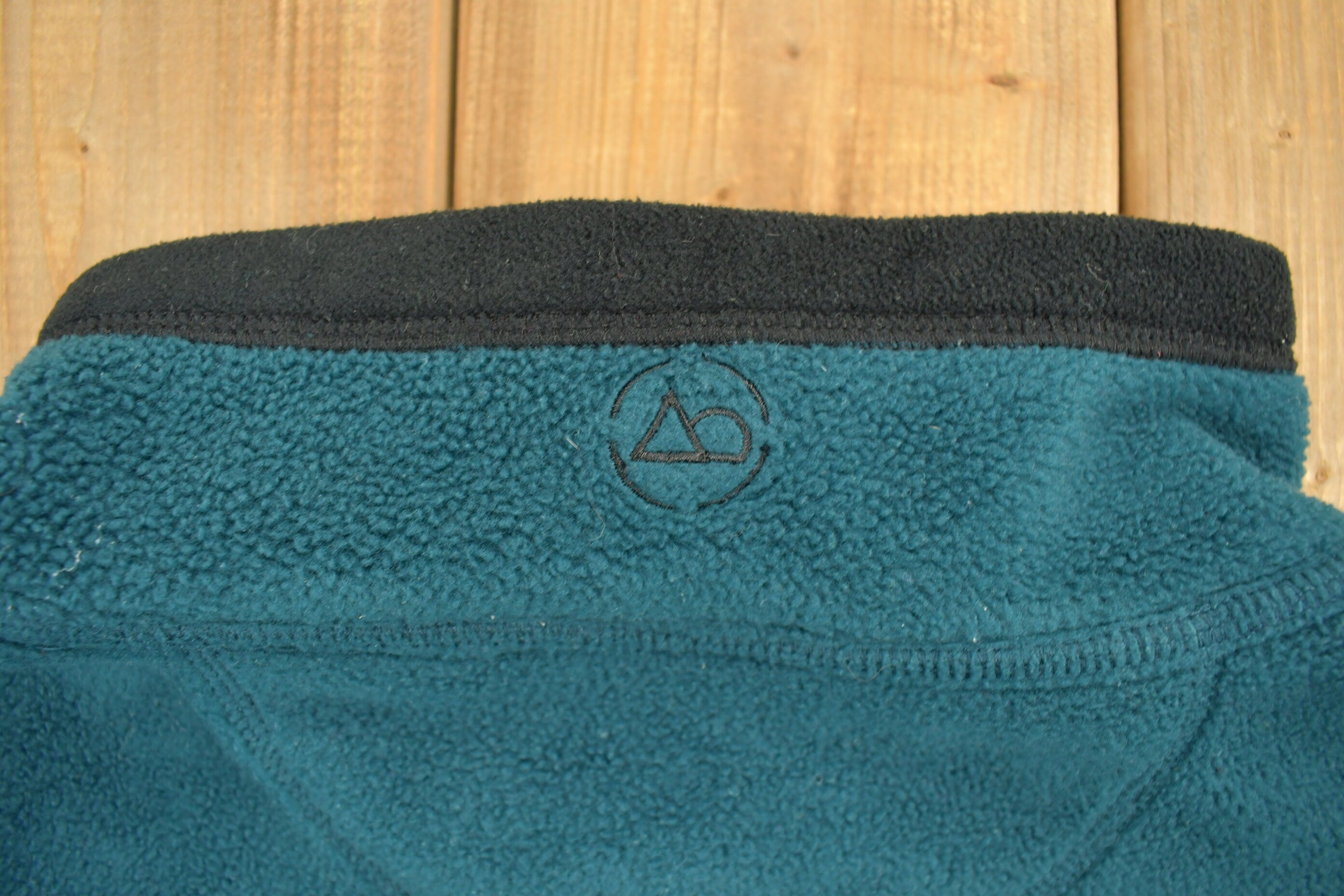 Vintage 1990s Big Manistee River Fleece Zip Up Sweater