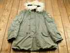 Vintage 1980s United States Army Operation Desert Shield Full Zip Parka Jacket