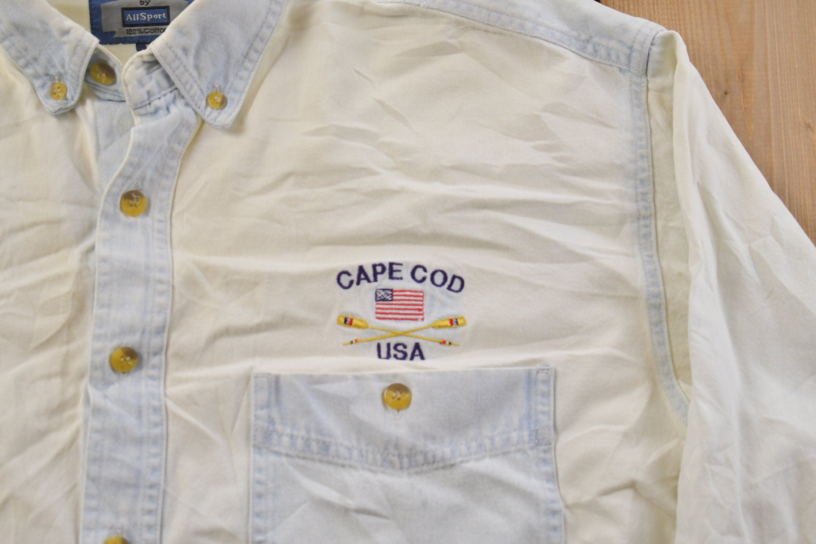 Vintage 1990s Cape Cod Denim Button Up Shirt