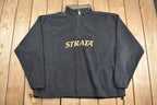 Vintage 1990s Strata Quarter Zip Fleece Sweater