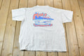 Vintage 1990s Single Stitch Mako Pub Brew and Chew Martha's Vineyard Graphic T-Shirt
