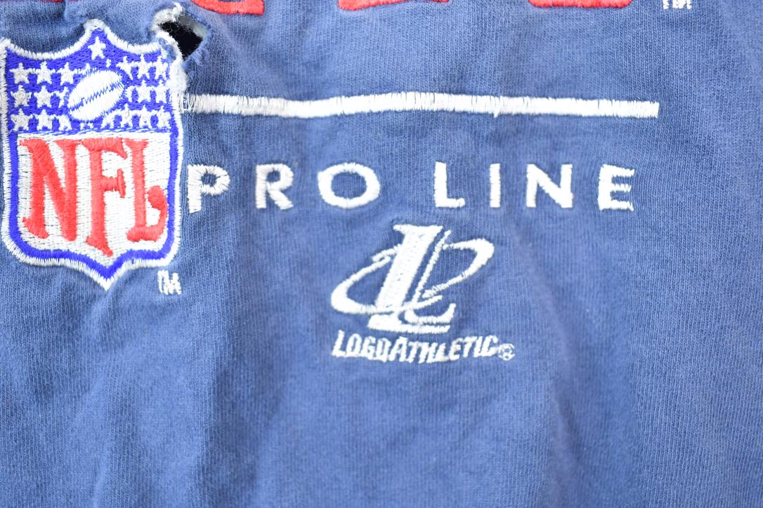 Vintage 1990s New York Giants Embroidered NFL Graphic T-Shirt