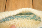 Vintage 1960s Hand Knit Crewneck Sweater Womens M /