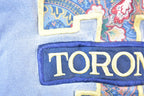 Vintage 1990s Toronto Big T Embroidered Floral Print Letter Crewneck Sweatshirt