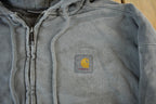 Vintage 2000s Carhartt WIP Zip Up Quilt Lined Hoodie Jacket Men's Medium