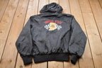 Vintage 1990s Indiana State Embroidered Quarter Zip Windbreaker Jacket