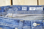 Vintage Y2K Miss Me Bedazzled Low Rise Jeans Size 26x32