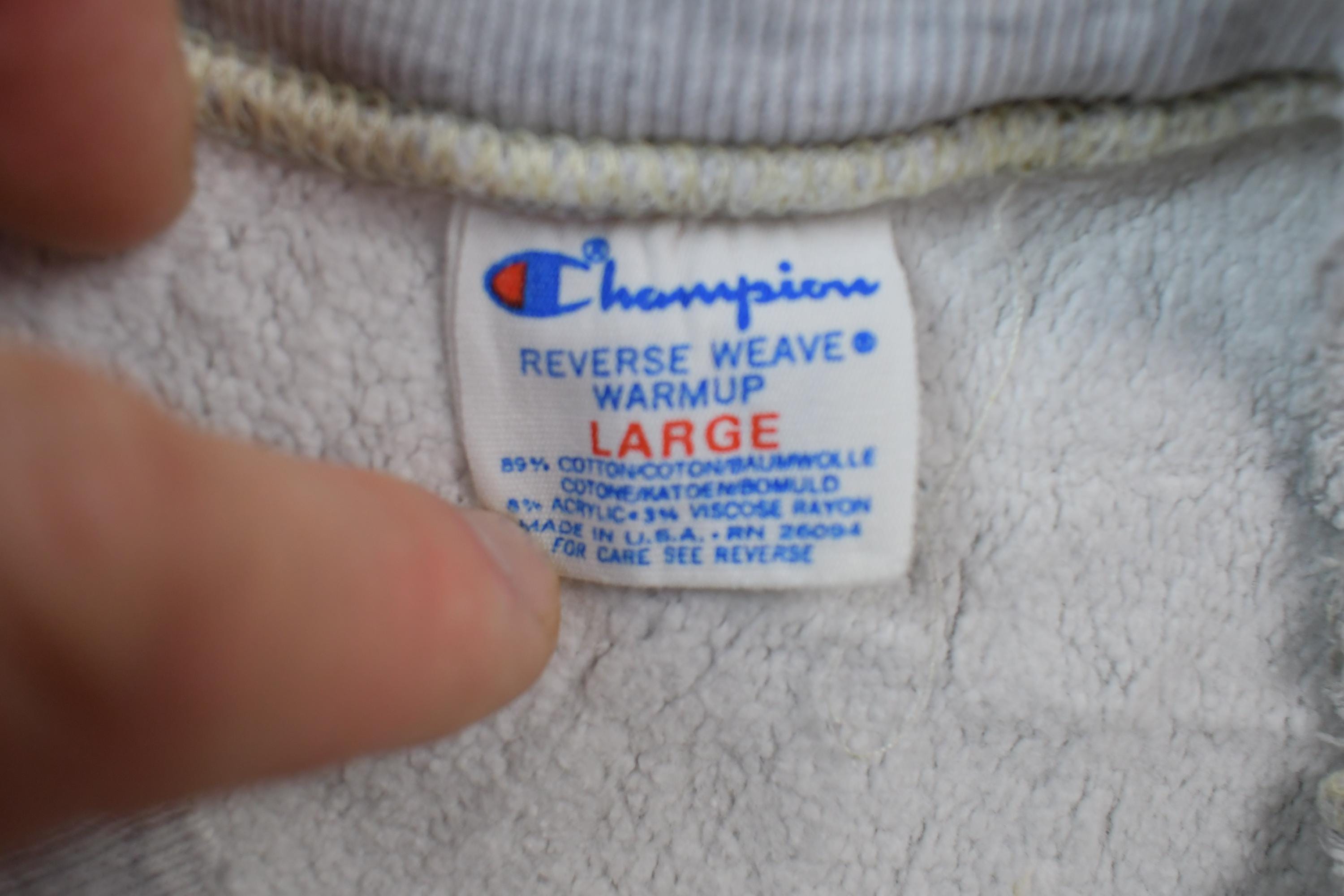 Vintage 1990s Champion Reverse Weave Warm Up Notre Dame Sweatshirt
