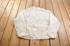 Vintage 1980s Cap'n Jac C&L Silver Shield Patchwork Windbreaker Jacket