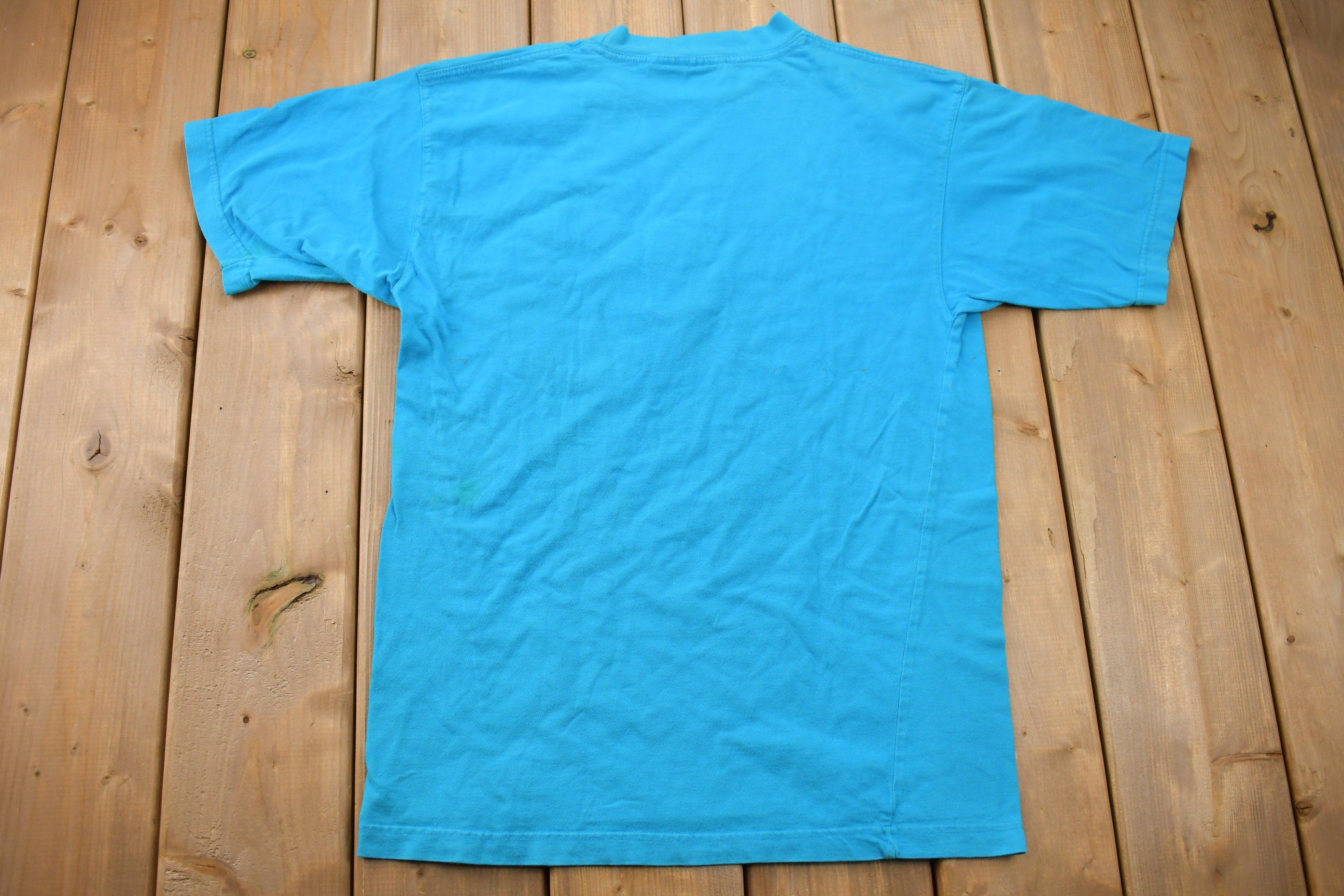 Vintage 1990s Fantasia Mickey Mouse Disney Embroidered Pocket T-Shirt