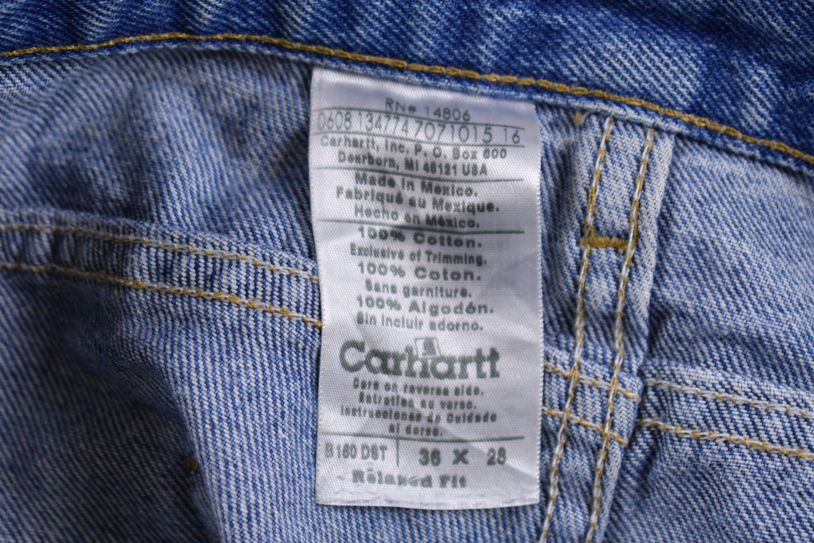 Vintage 1990s Carhartt Work Jeans Size 35 x 26.5