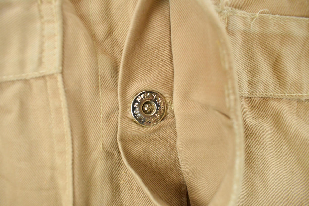 Vintage 1950s De Havilland Aircraft Aviation Shop Coat Light Jacket Men's Small