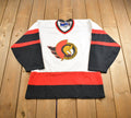 Vintage 1990s NHL Ottawa Senators CCM Hockey Jersey Made In Canada