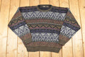 Vintage 1990s Abstract Knit Crewneck Sweater Men's L /