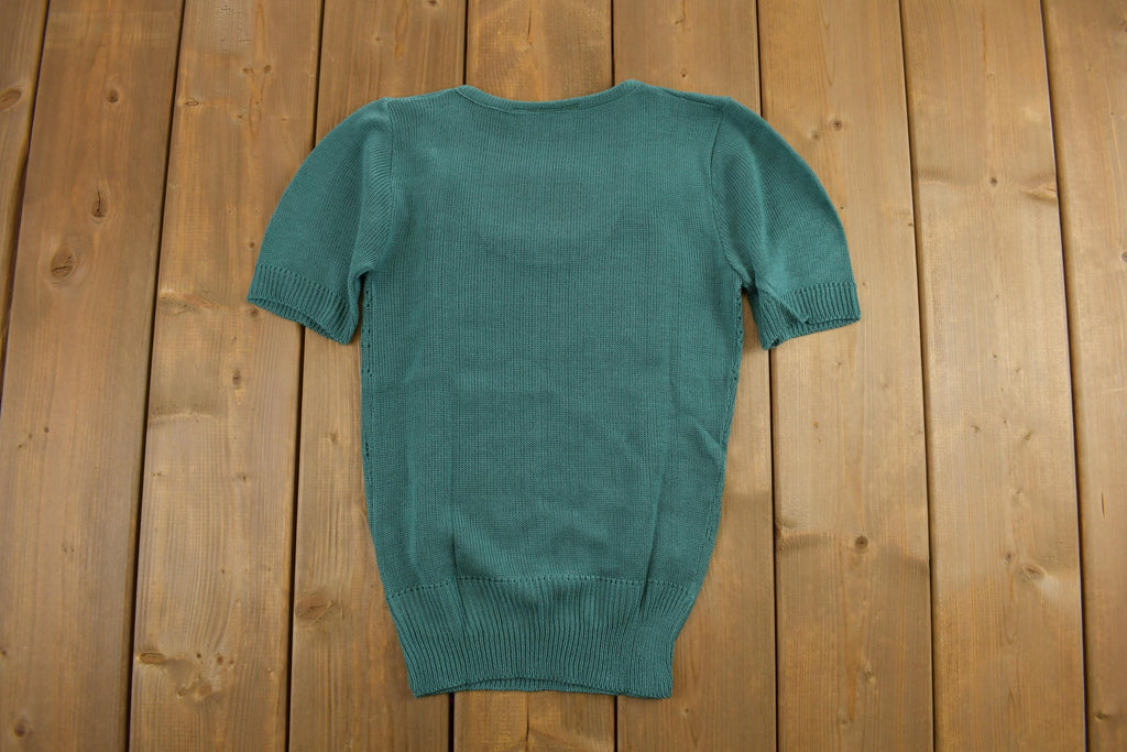 Vintage 1970s Scotch English Scoop Neck Knit Shirt