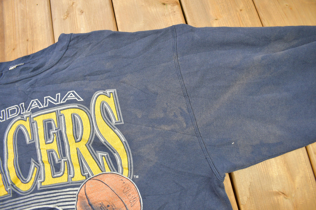 Vintage 1990s Indiana Pacers NBA Graphic Crewneck Sweatshirt