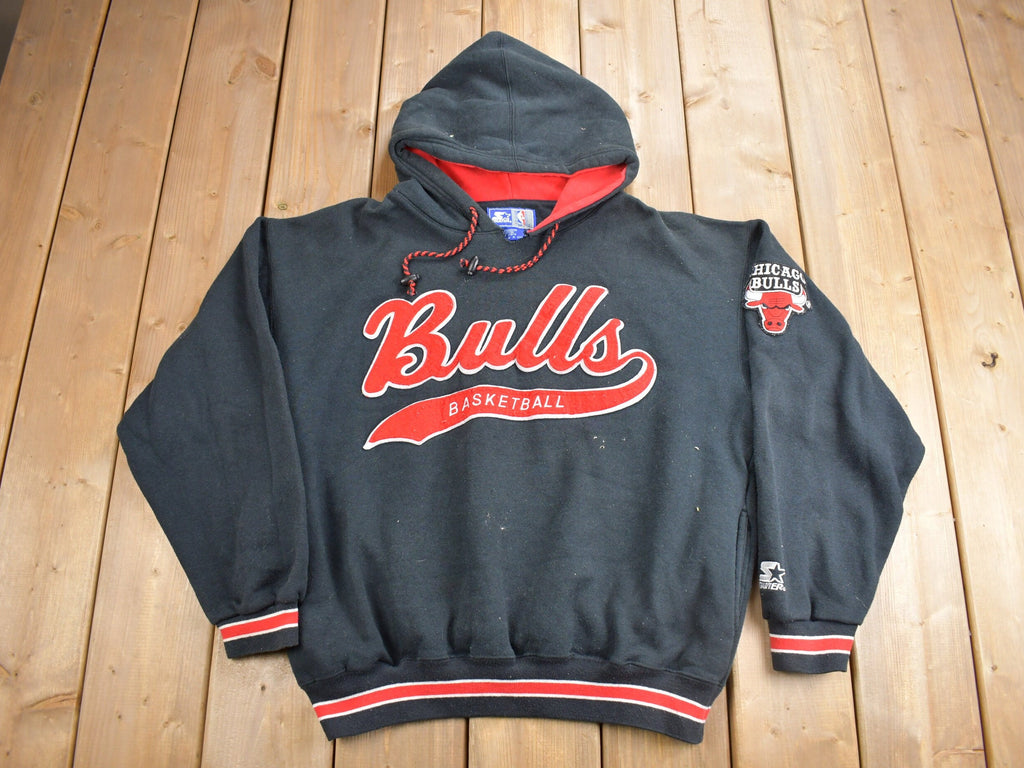 Vintage 1990s Chicago Bulls NBA Embroidered Starter Hoodie