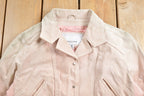Vintage 1990s Wilsons Leather Maxima Pink Suede Jacket