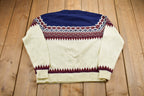 Vintage 1980s JC Penney Aztec Knitted Sweater