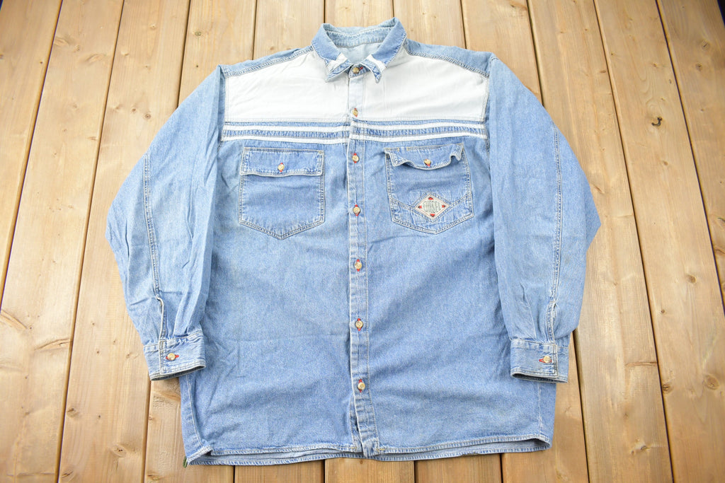 Vintage 1990s Diesel Denim Button Up Shirt