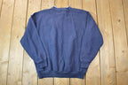 Vintage 1990s Morning Sun Cute Floral Design Double Collar Button Up Crewneck Sweater