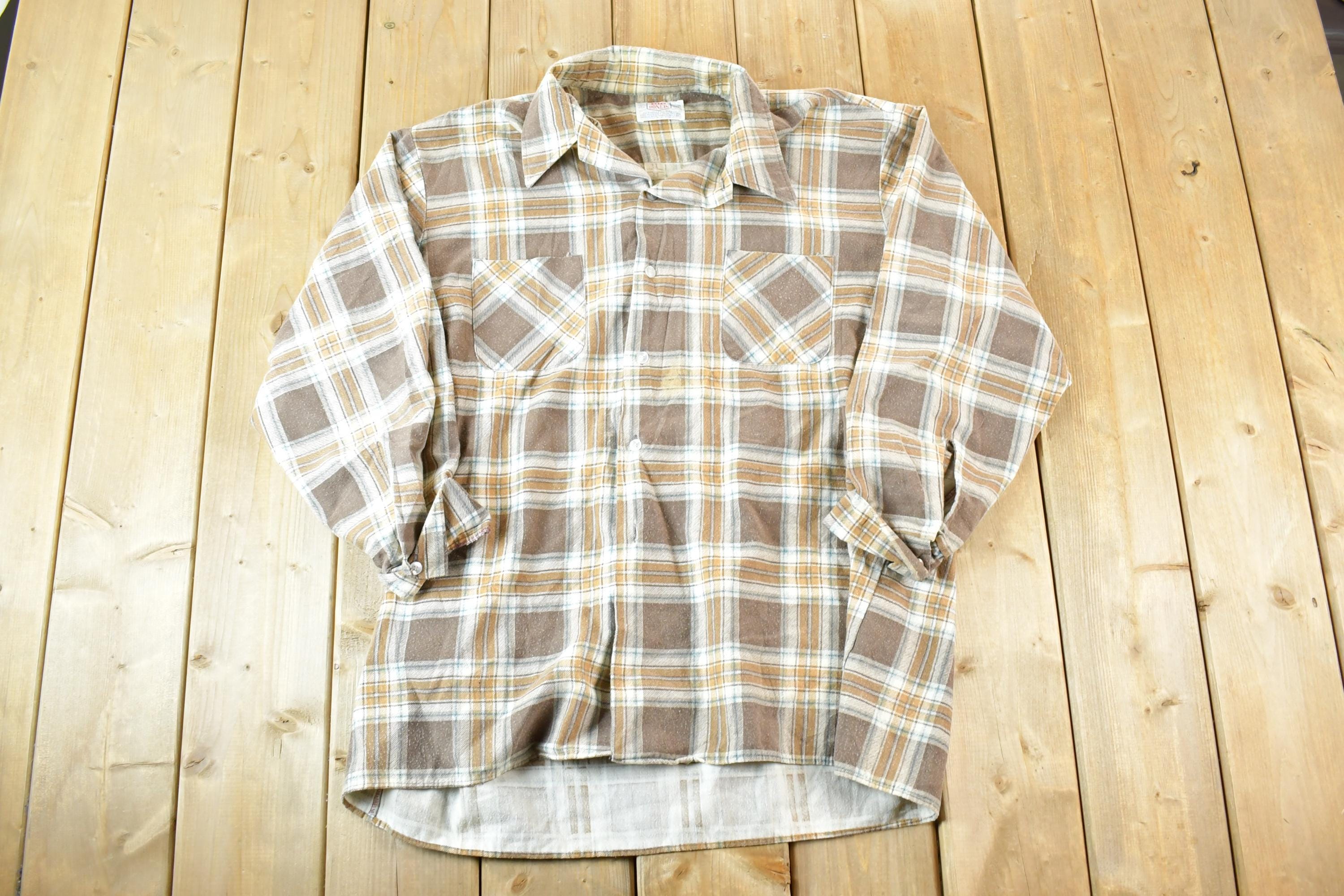 Vintage 1970s Big Donlin Button Up Shirt Men's XL
