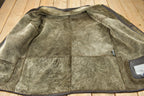 Vintage 1990s Geoffrey Beene Authentic Leather Shearling Jacket Size L