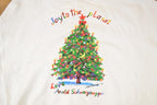 Vintage 1990s Planet Hollywood Arnold Schwarzenegger Graphic Print Christmas Tree Crewneck Sweatshirt Mens XL