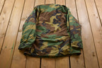 Vintage 1983 Woodland Camouflage Military Jacket